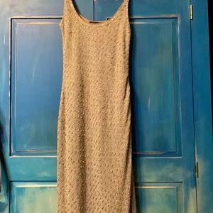 Vintage Oscar De La Renta Beaded Evening Gown